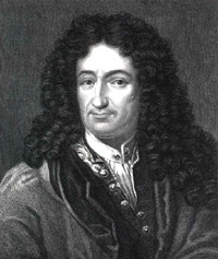 Portrait of Gottfried Wilhelm Leibniz.