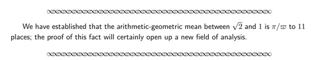 Excerpt from Primary Source Project on arithmetic-geometric mean.
