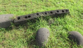 Dressed paenga stones from Rapa Nui.