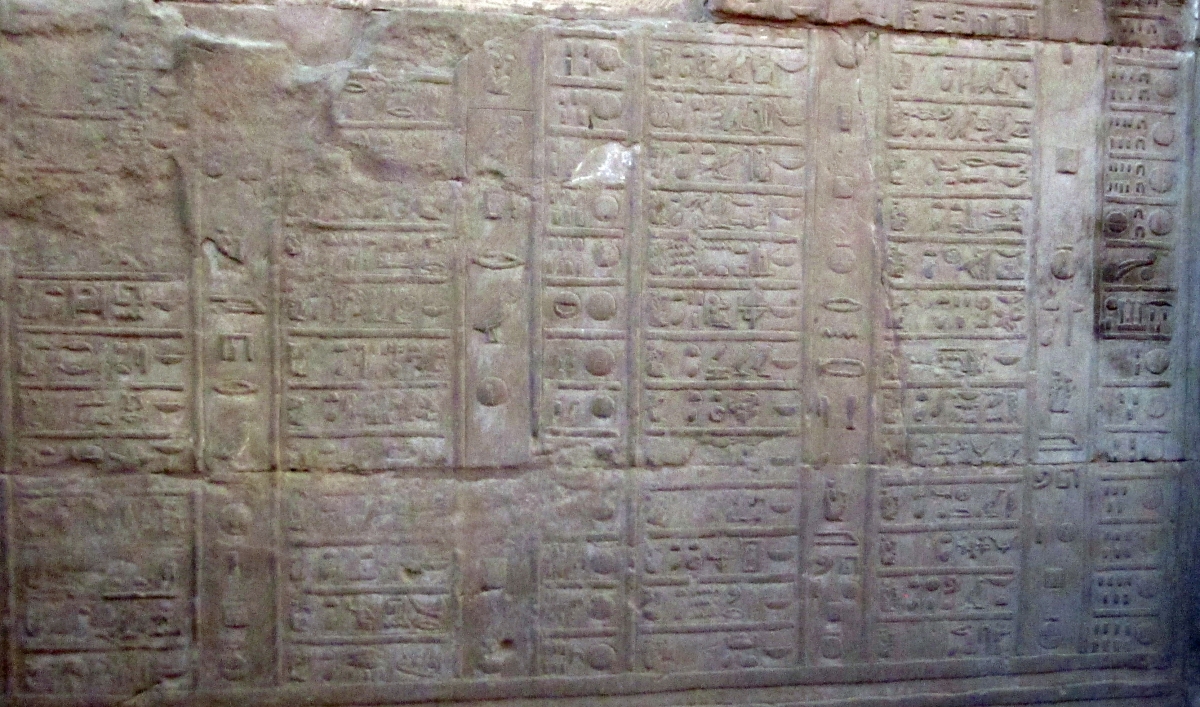 Calendar at Kom Ombo Temple.