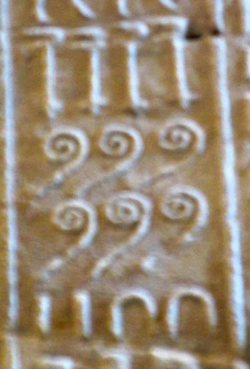 Numeral hieroglyphs found on the Annals of Thutmose III.