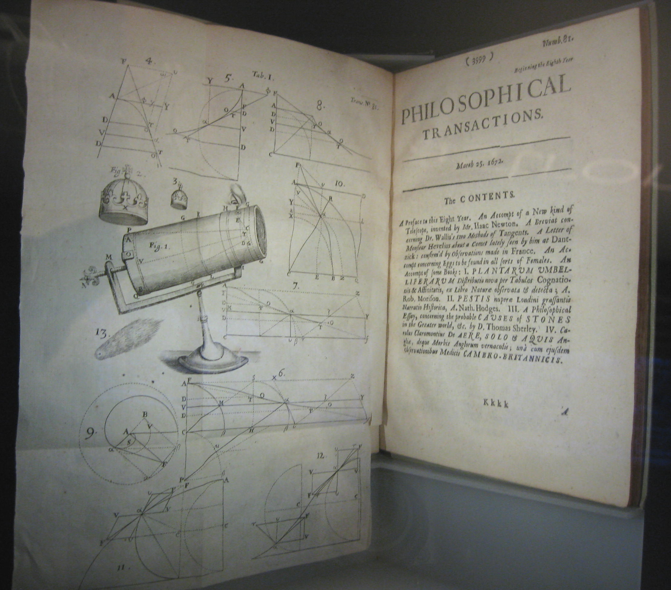 Newton's 1672 An Account of a New Kind of Telescope