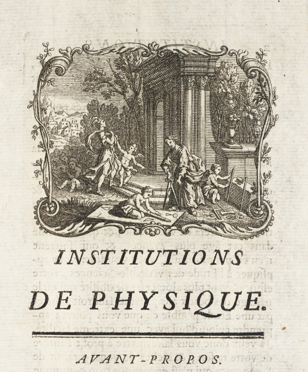 Image from du Chatelet's Institutions de Physique.