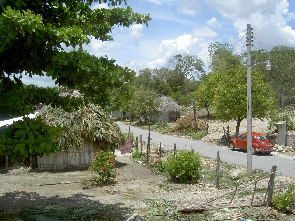 Casas Maya en Campeche, Mexico.