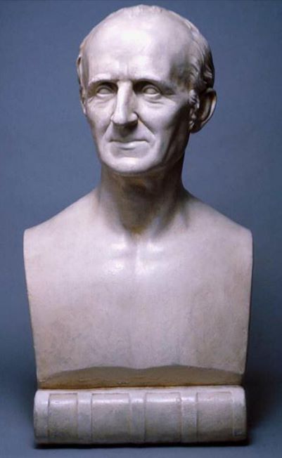 Bust of Nathaniel Bowditch.