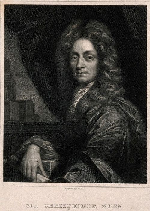 Portrait of Christopher Wren.