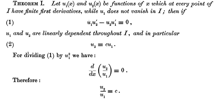 Bocher conditions