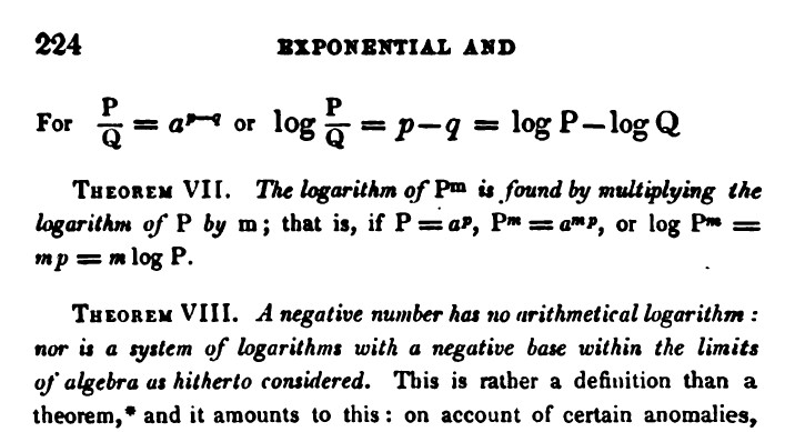 Page 224 of De Morgan's algebra textbook.