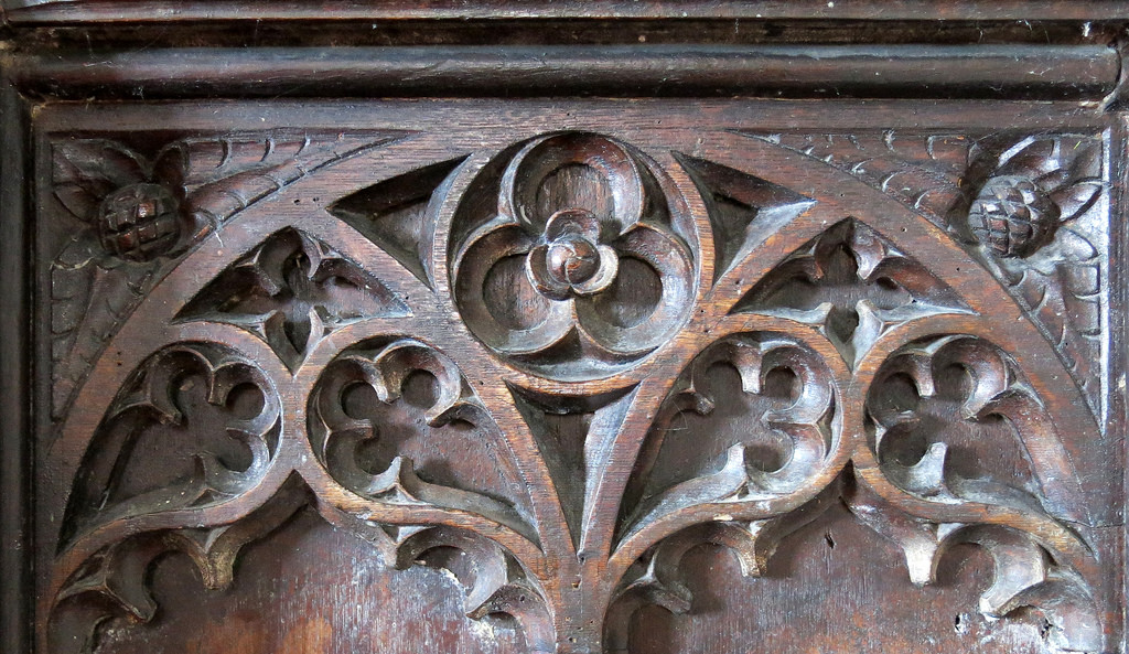 Decorated blind tracery from the Church of St. Andrew.