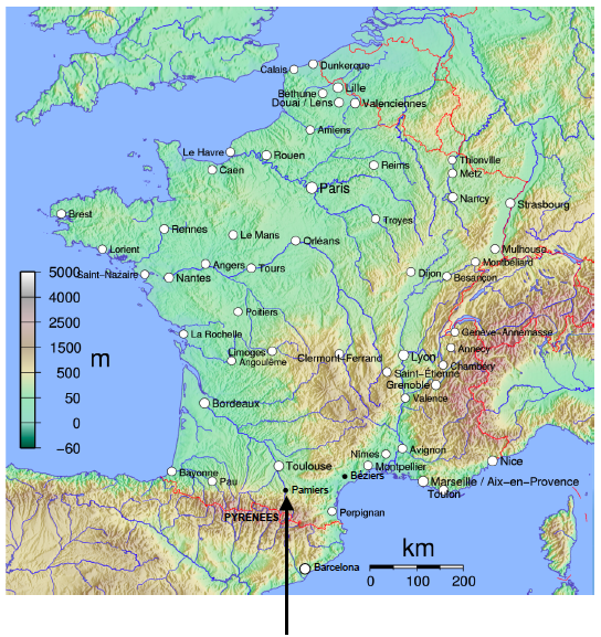 Map of France