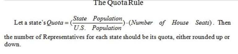 Quota Rule for Apportionment