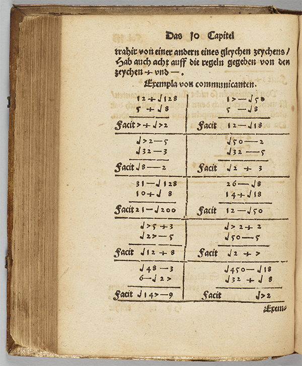 Folio 113 (verso) of 1533 edition of Christoff Rudolff's Die coss.