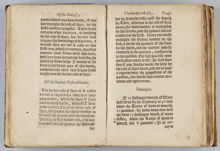 Folio 47 of The Wellspring of Sciences by Humfrey Baker, 1580