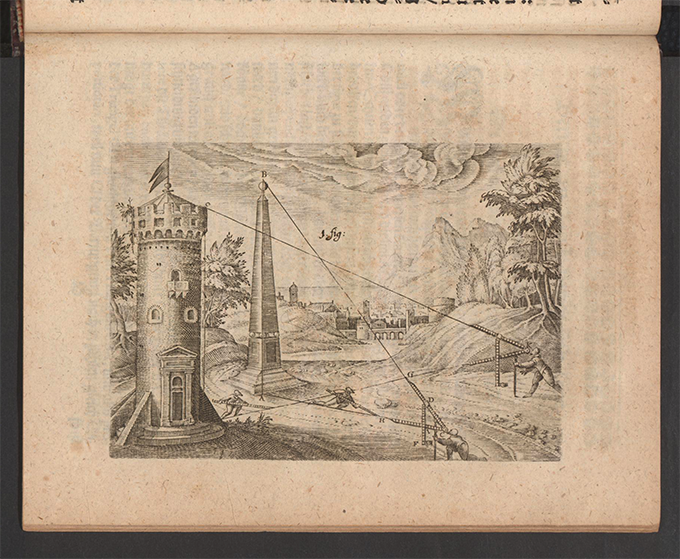 Figure 1 from Part 3 of Apollonius Cattus oder ... Geometriae by Benjamin Bramer and Jost Burgi, 1684