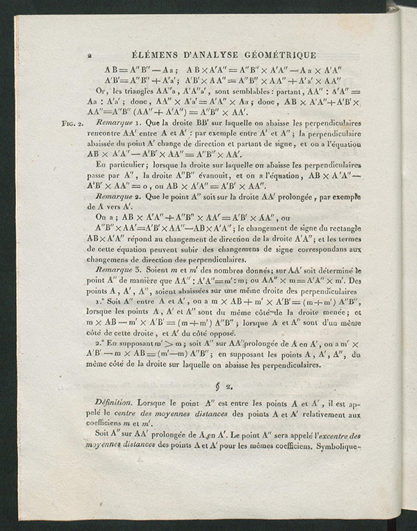 Page 2 of Élémens d’analyse géométrique et d’analyse algébrique by Simon L'Huilier, 1809