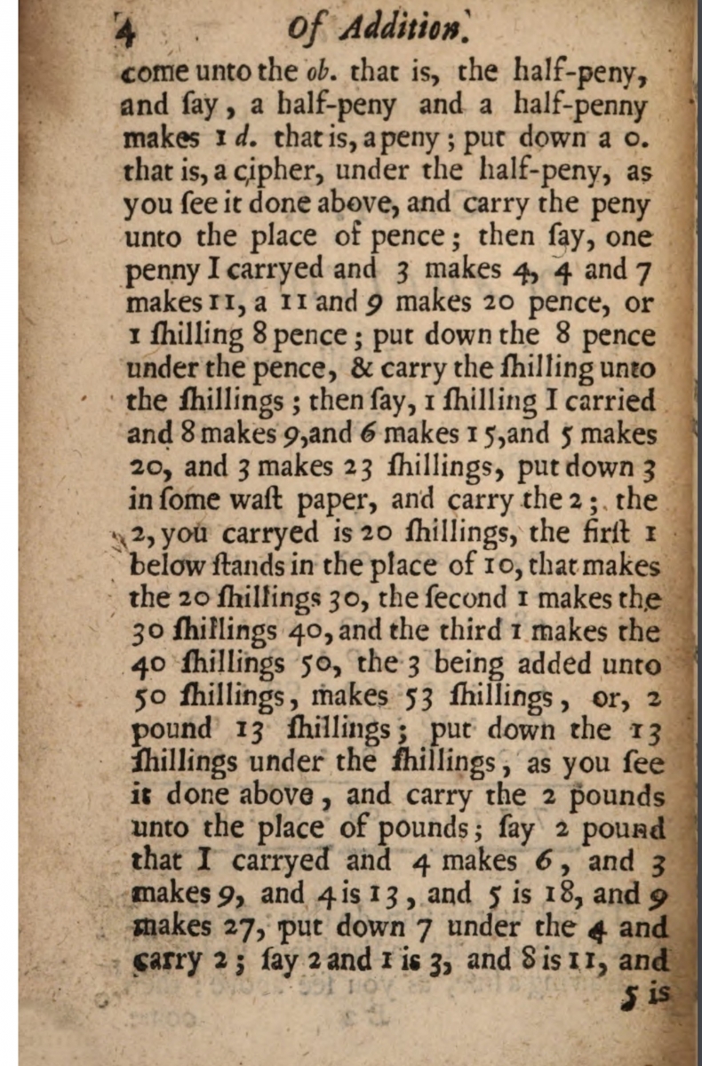 Page 4 of 1663 Arithmetical Tables by Henry Walrond.