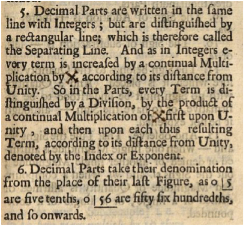 Symbols from Oughtred's Key of the Mathematicks.