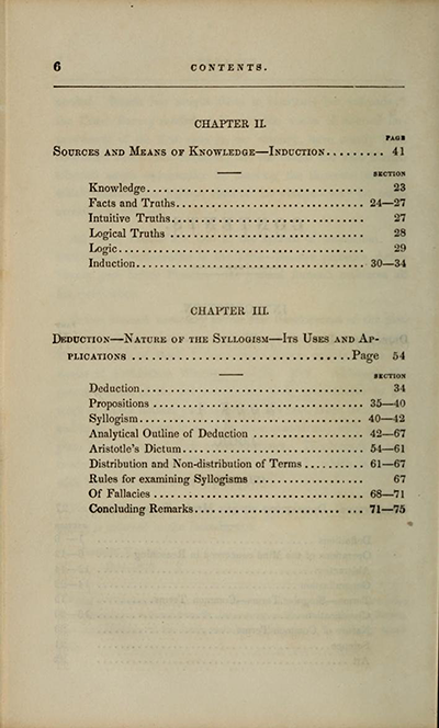 Table of Contents, Charles Davies, The Logic and Utility of Mathematics