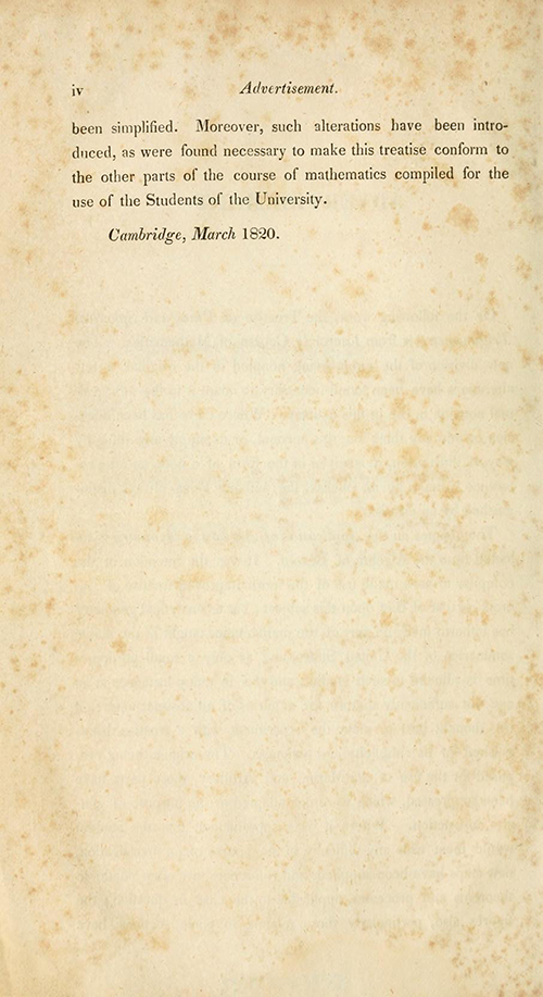 Advertisement for Farrar's translation of Bézout's and Lacroix's trigonometry textbook.