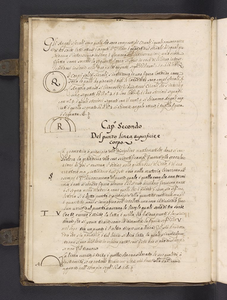 Folio from Luigi Maria Cagnacci's manuscript on astrology and mathematics, prepared after 1689.