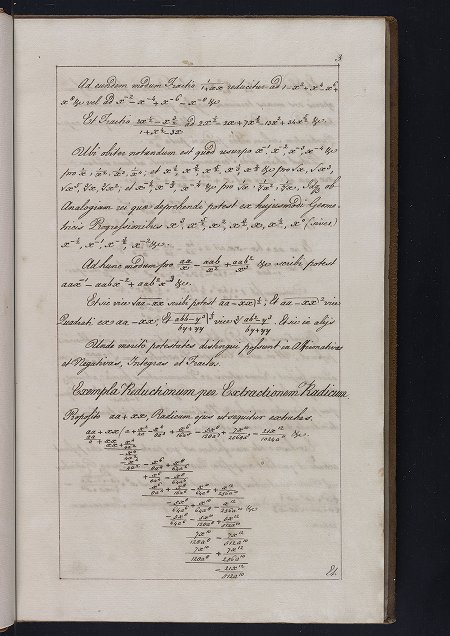 Page 3 from manuscript copy of Newton’s Artis analyticae specimina.